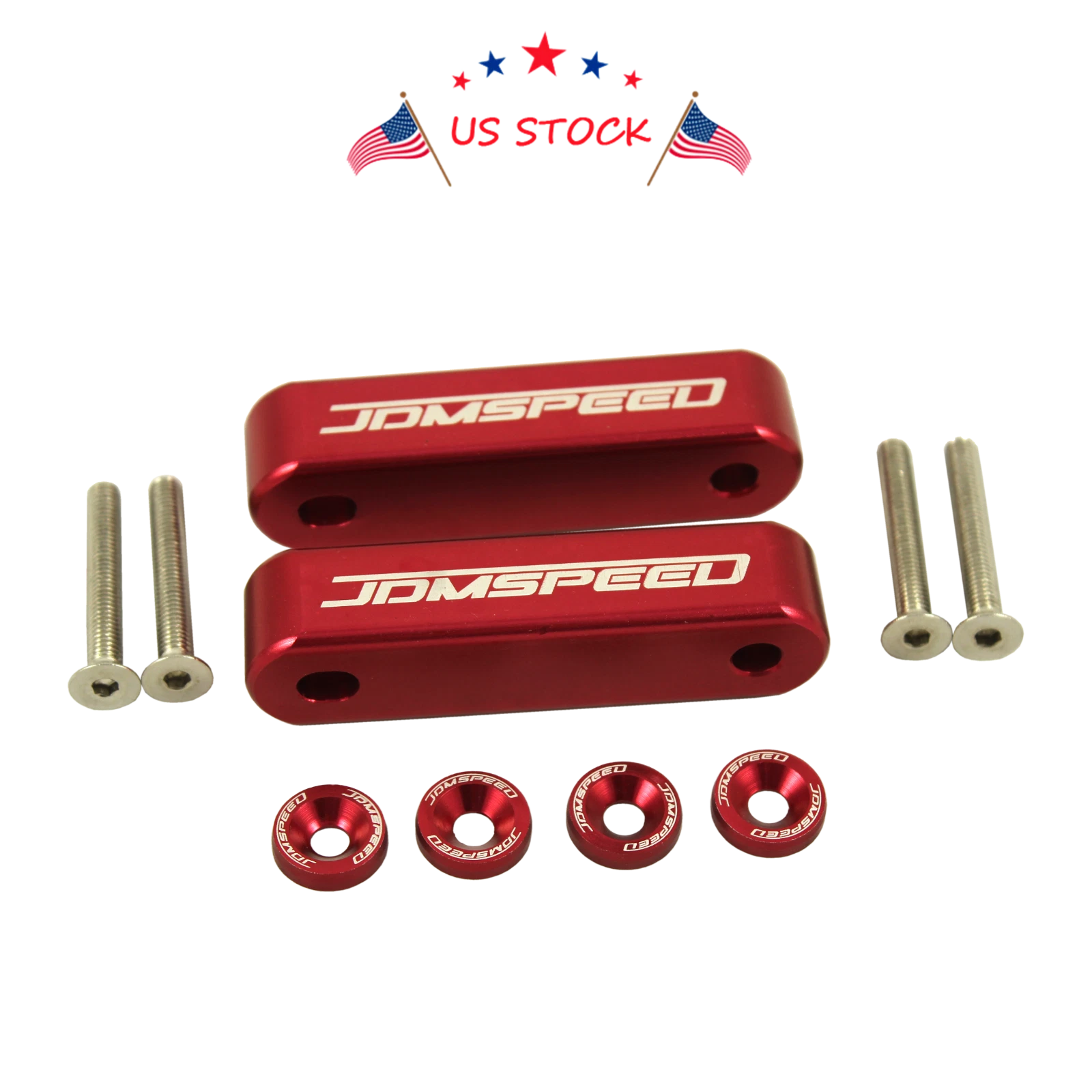 Set of 2 Hood Spacer Risers for Acura Honda Integra CRX Civic (1988–2001)