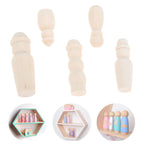 Set of 50 Unpainted Wooden Peg Dolls for DIY Craft Kids Toys Decor
