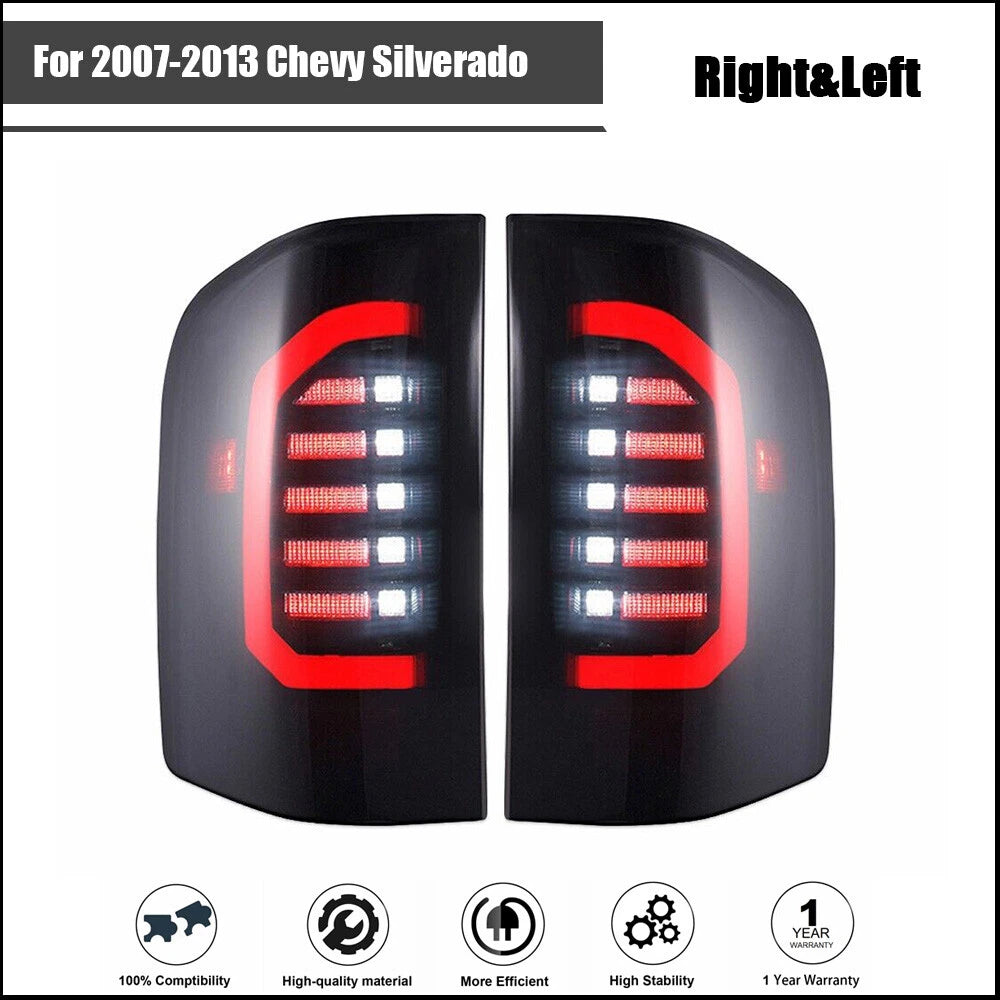 LED Red Tail Light Assembly for Chevy Silverado (2007–2013)