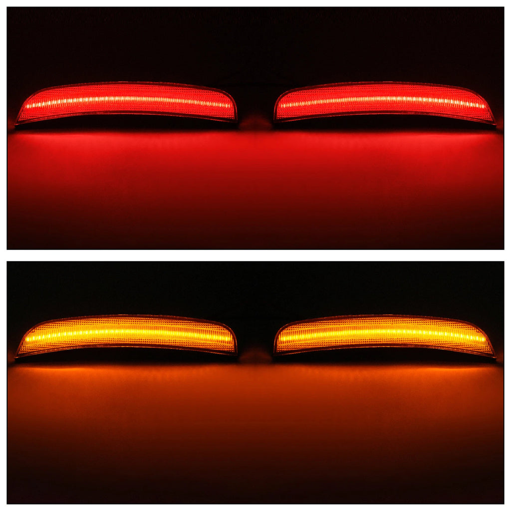 Clear LED Front Rear Side Marker Lights for Chrysler 300 300C 300S (2015-2023)