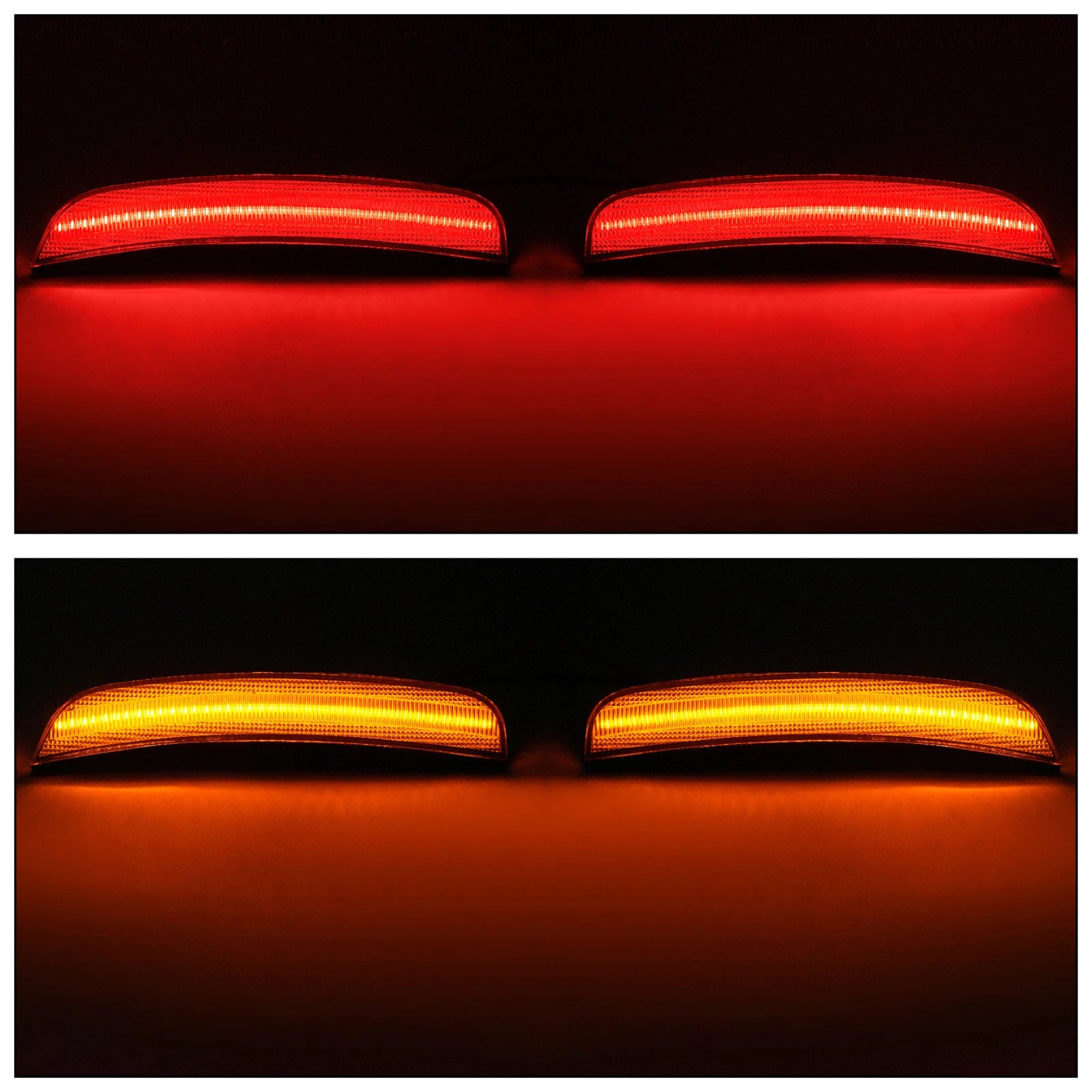 Clear LED Front Rear Side Marker Lights for Chrysler 300 300C 300S (2015-2023)