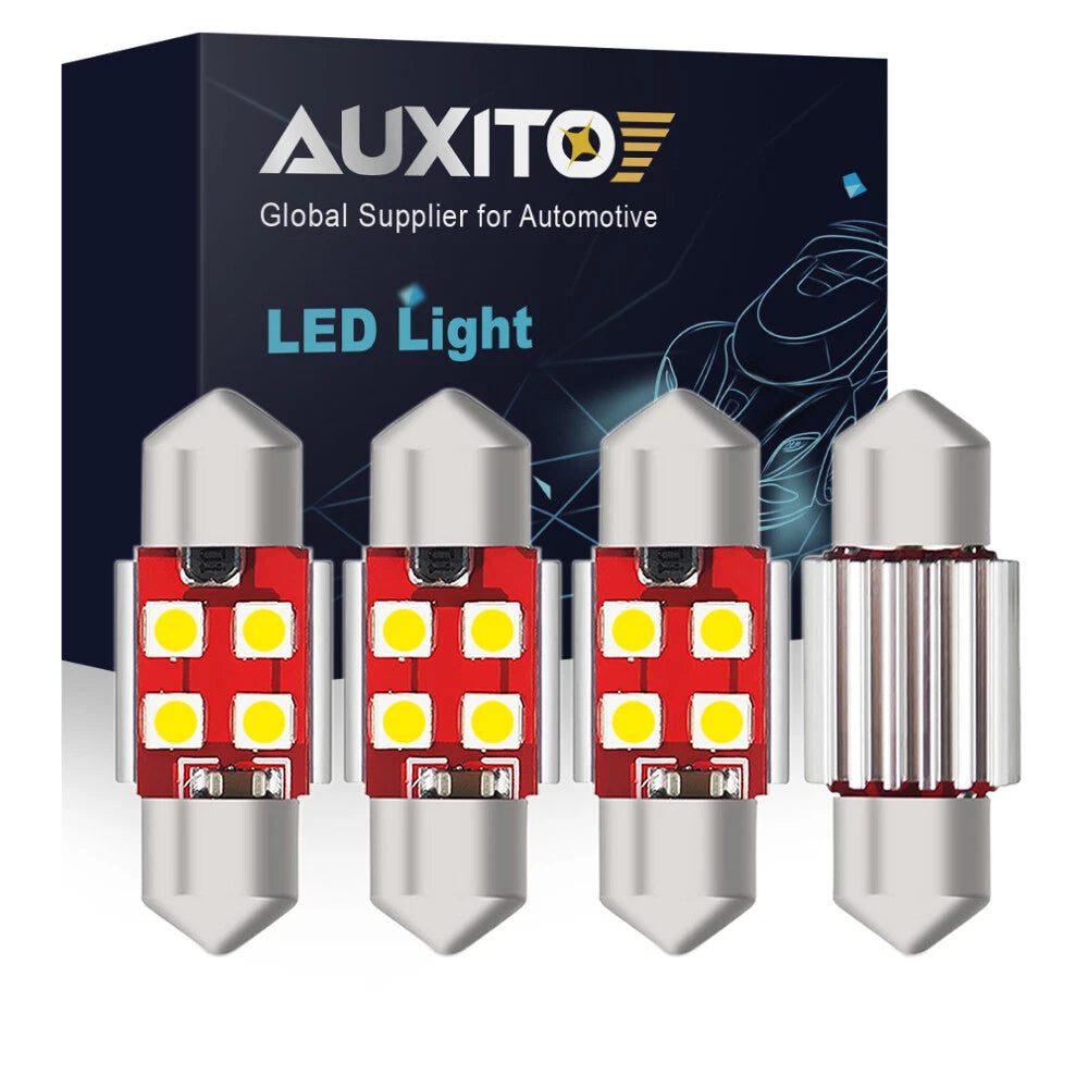2X LED Festoon Interior Light Bulbs for Universal Fit (31MM)
