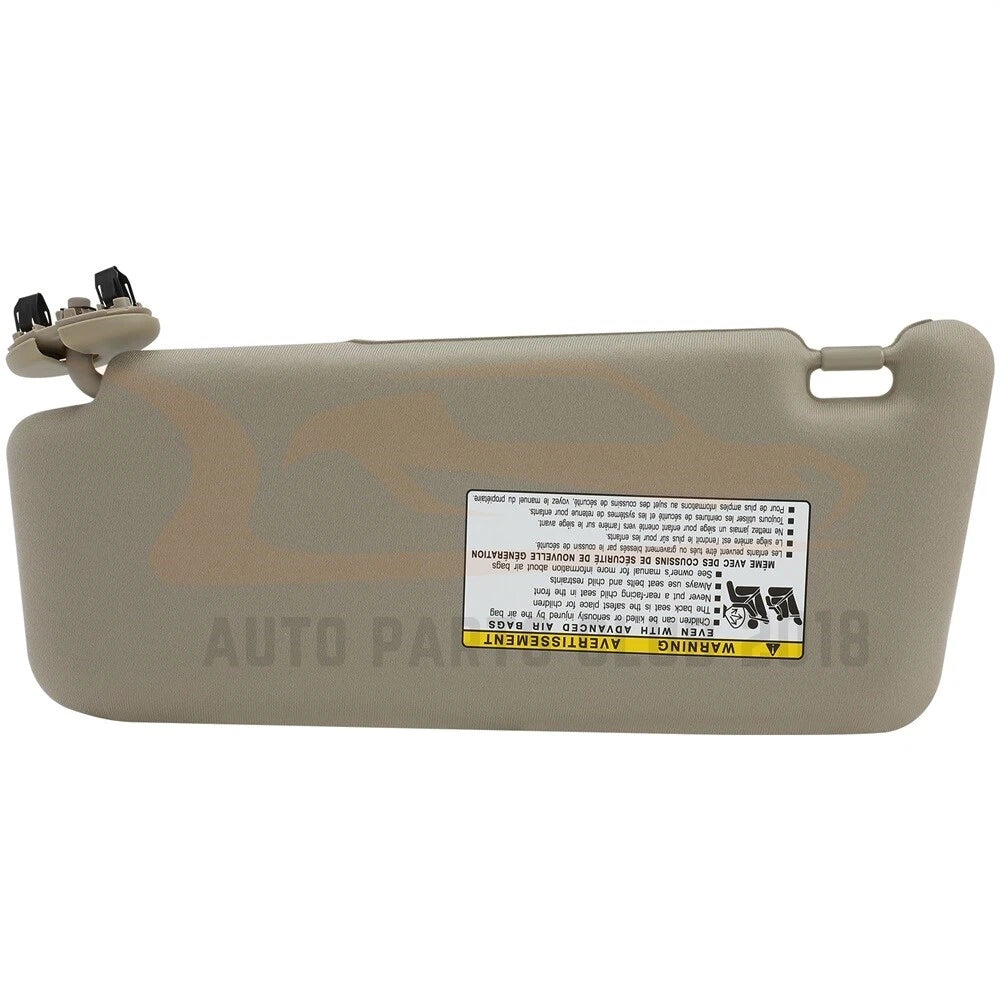 Beige Sun Visor for Toyota Camry (2009–2011) Right Side Without Sunroof