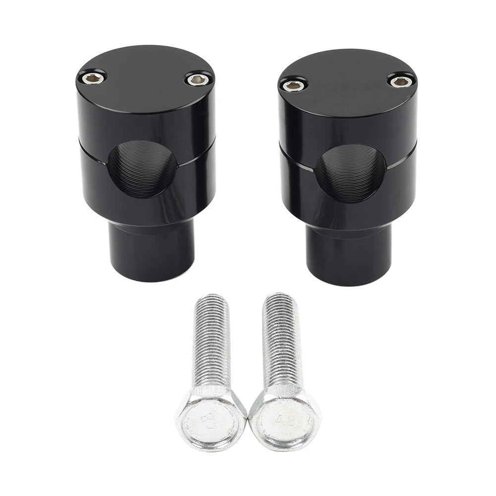 Handlebar Riser Clamp Mount Kit 7/8 22mm for Harley Honda