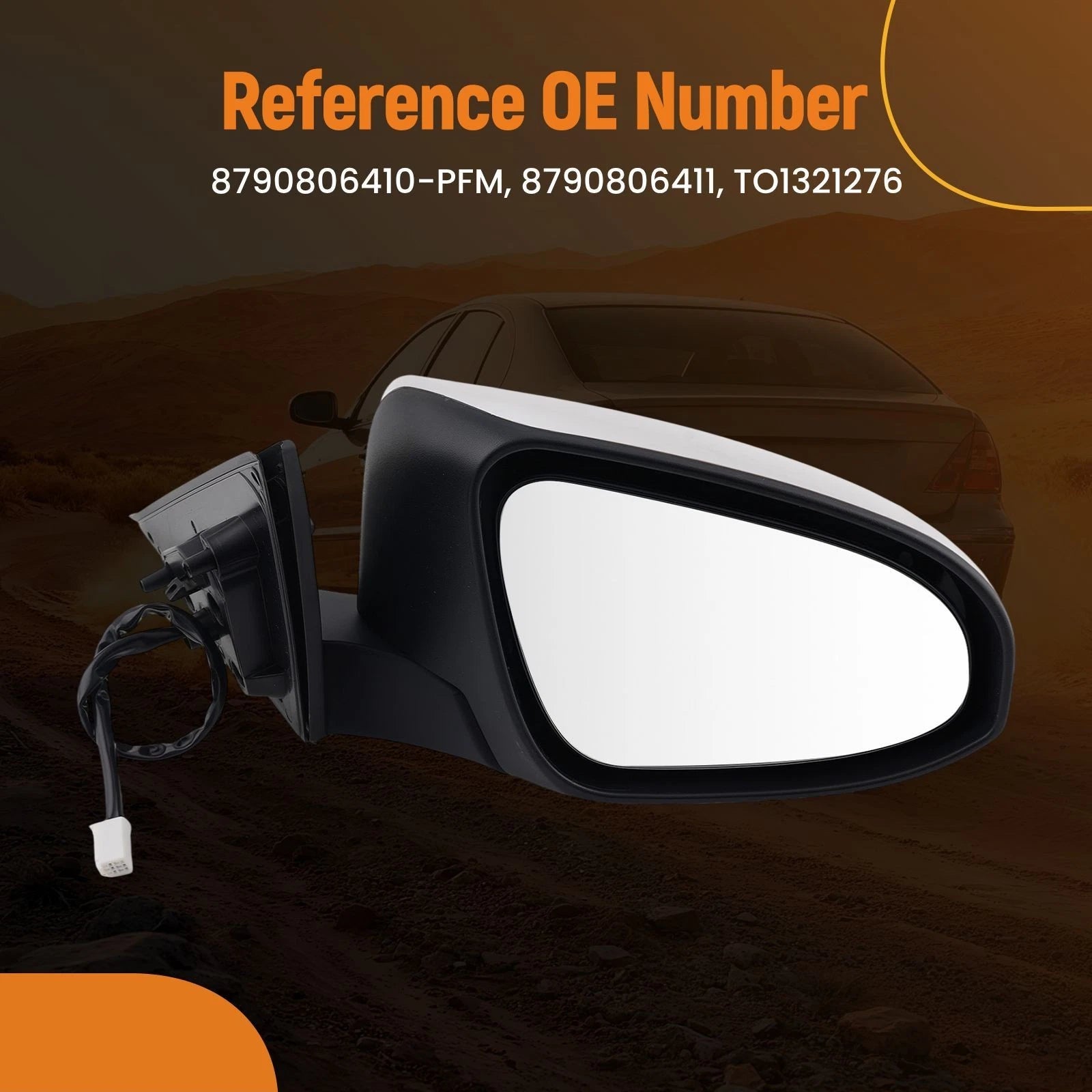 Heated Power Right Rear View Mirror for Toyota Camry (2012–2014)
