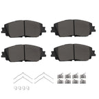 Set of 4 Front Ceramic Brake Pads for Lexus UX200 UX250h (2019–2024)