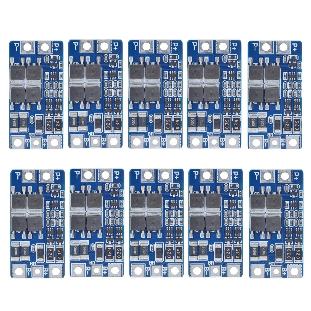 10PCS Protection Board 7.4V 10A with Overcharge Discharge Protection