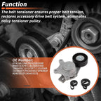 Set of 1 Drive Belt Tensioner Kit for Ford Edge V6 3.5L (2007–2009) 8T4Z6B209A