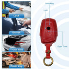 Faux Leather Blue Key Fob Case Cover 4 Button Protector for BMW