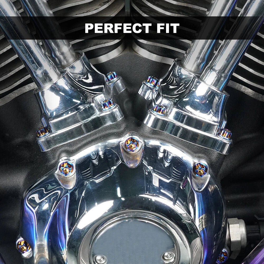 Cam Cover Screws Hardware Kit for Harley Softail Slim FLSL107 FXST 107 (2017–2023)