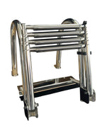 Folding 4 Step Telescoping Ladder for White Water B00351PL-WS (N/A)