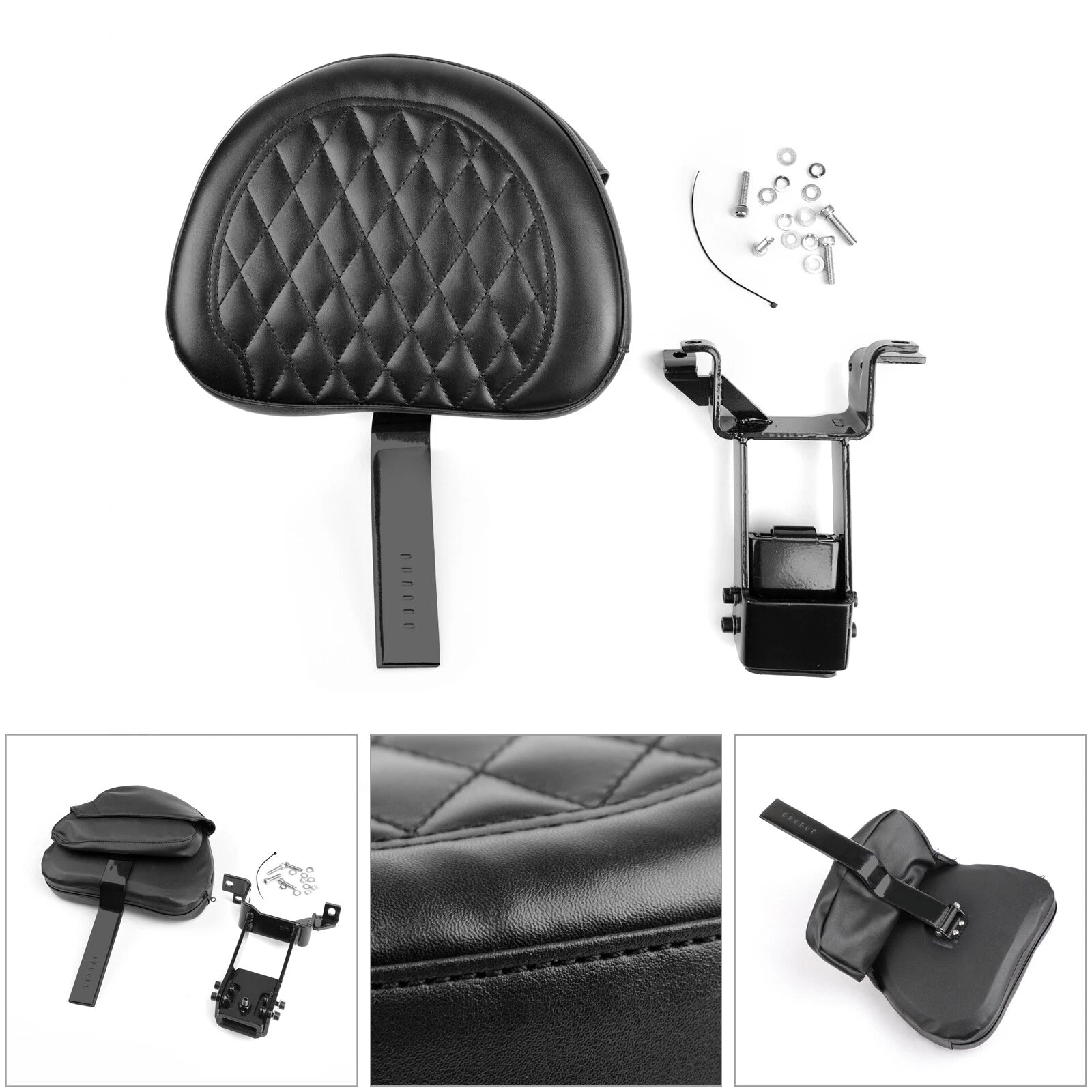 Plug-In Driver Backrest + Mounting Kit for Indian Chieftain Roadmaster (2014–2023)