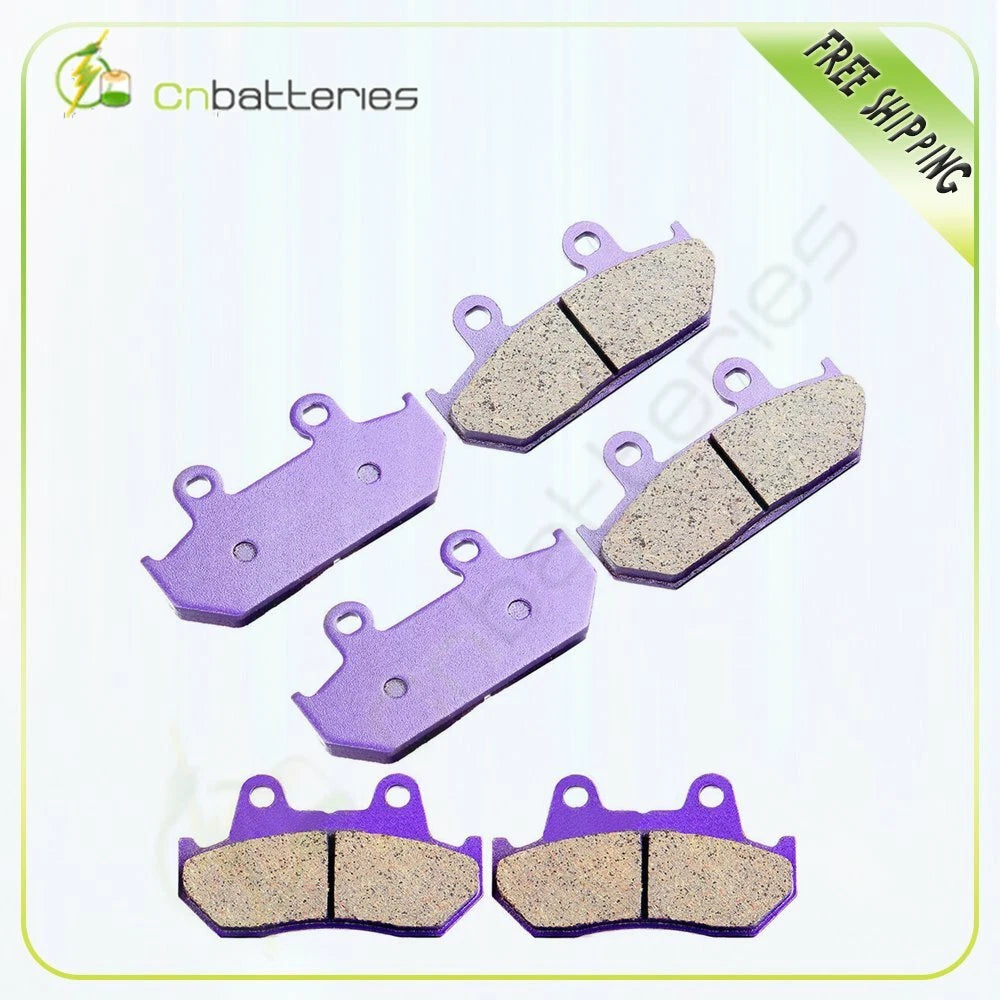 Front and Rear Brake Pads for Honda GL1500SE Goldwing 1500 (1990–1996) Carbon Fiber