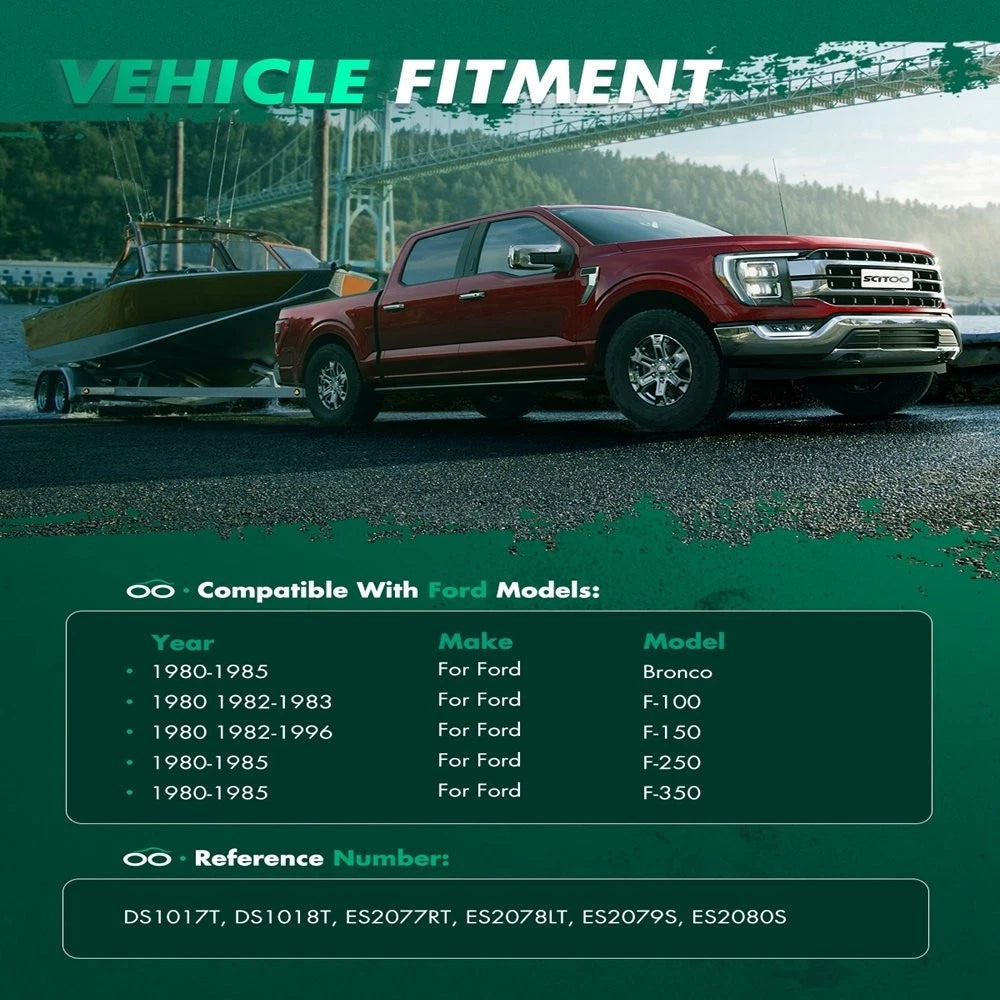 6-Piece Tie Rod Kit for Ford F-100 F-150 F-250 F-350 (1980–1997)