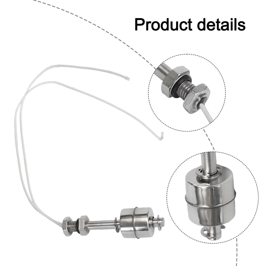 Water Level Sensor Float Switch for Easy Use (Stainless Steel)