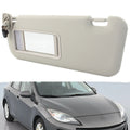 Left Gray Sun Visor for Mazda 3 Hatchback (2010-2013)