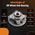 Front Wheel Bearing Hub Assembly for Lincoln Navigator 4WD (2018–2020)