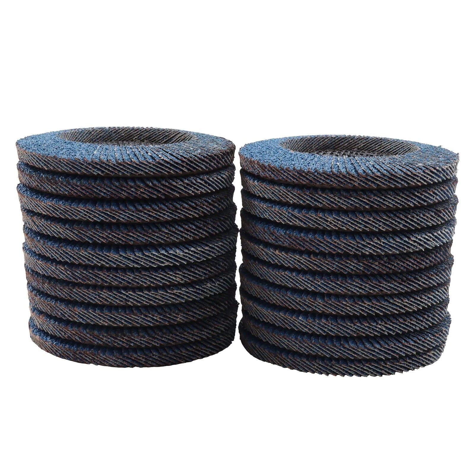 Set of 20 Ceramic Flap Wheels 4.5" x 7/8" 40 Grit for Angle Grinder