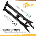 6" Extended Rear Swingarm Black for Yamaha Banshee YFZ350 (1987–2006) 2GU-22110-00-UJ