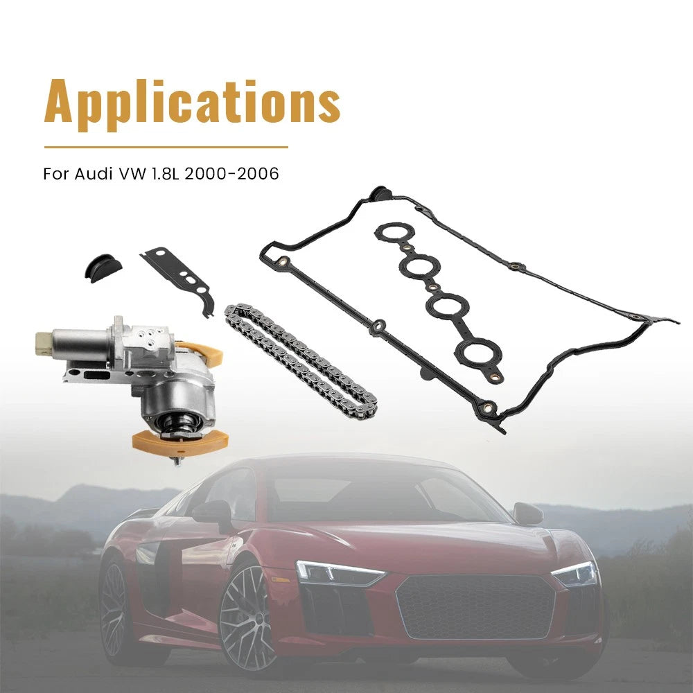 Timing Chain Tensioner Gasket Kit for Audi VW 1.8T A4 TT Jetta Passat Golf (1997–2005)