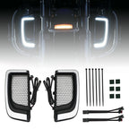 Tracer LED Lower Fairing Grills Lights for Electra FLH/T Road Glide (N/A)