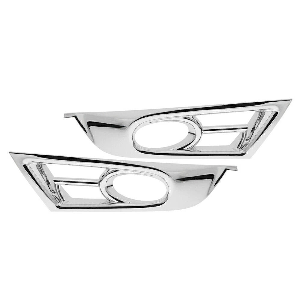 Pair of Front Fog Light Cover Trim for Honda CR-V (2017–2018) Chrome