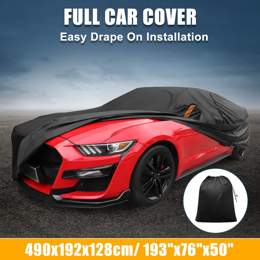 Car Cover Waterproof All Weather for Ford Mustang  190T-PU