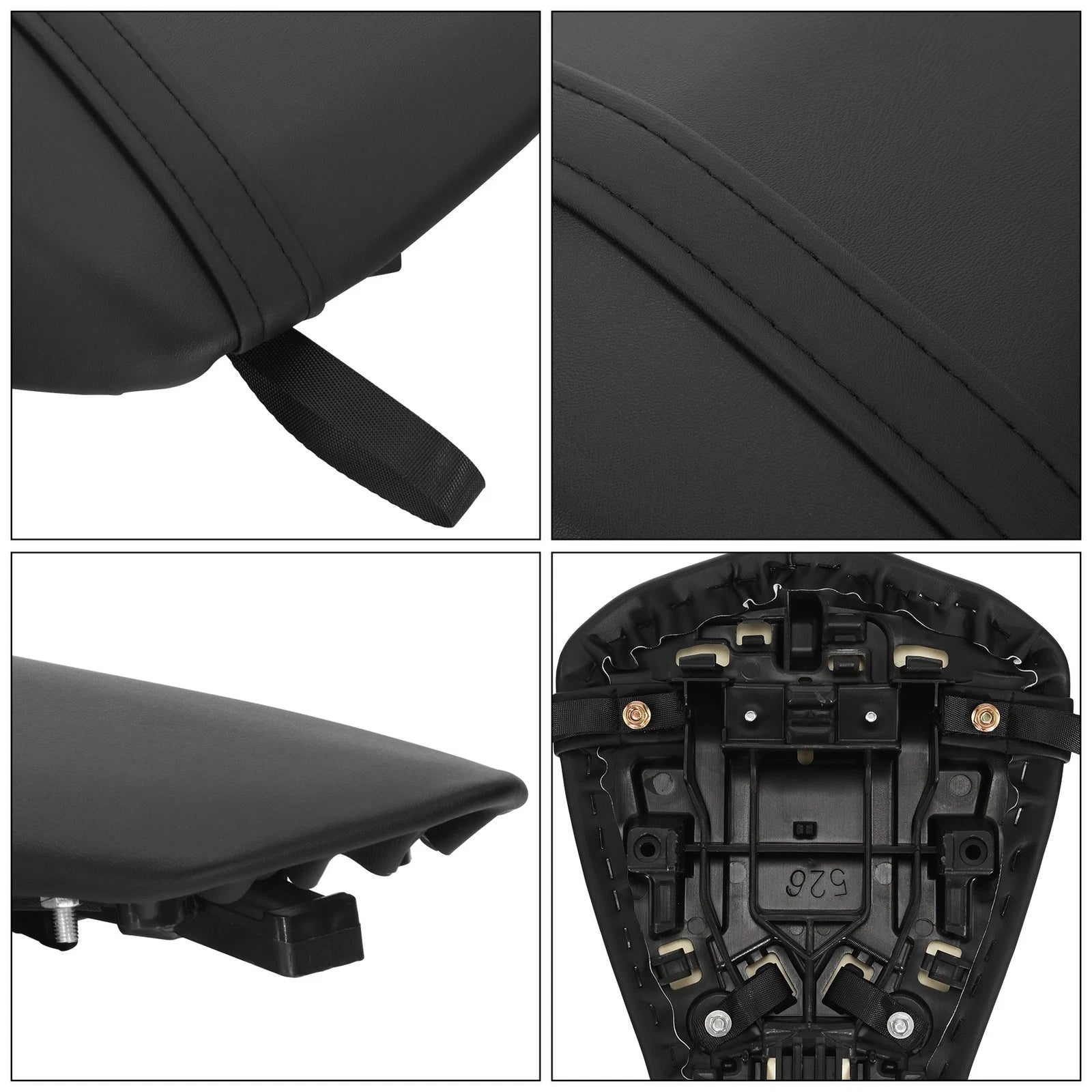 Rear Seat Passenger Cushion for Yamaha YZF R1 (2009–2014) Black