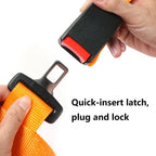 Set of 2 Orange 4 Point Racing Seat Belt Harness for ATV UTV