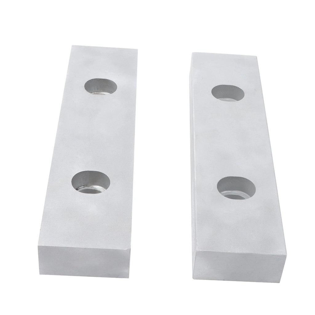 Set of 2 Machined Aluminum Reversible Soft Jaws for 6" Vises