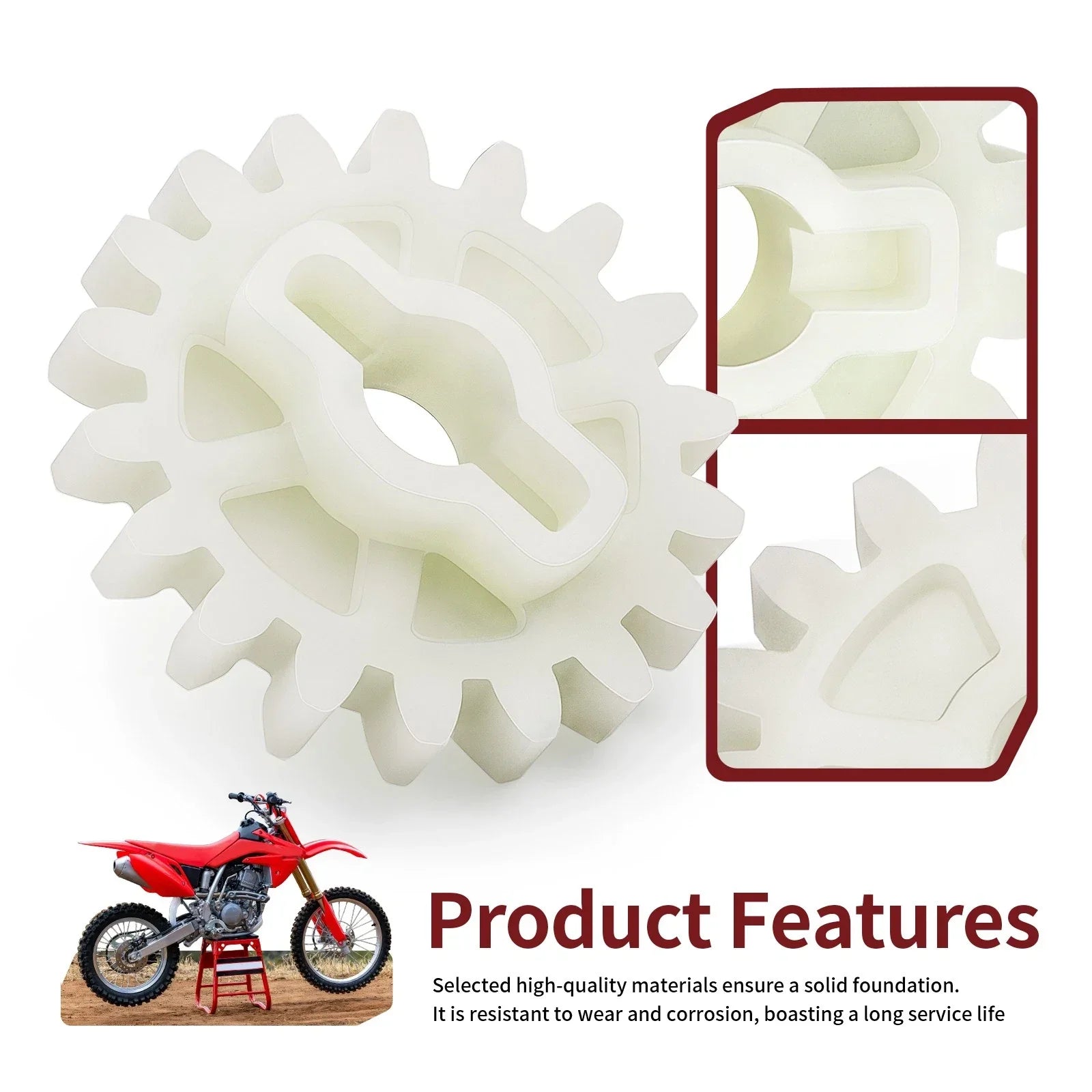 2 x Oil Pump Driven Gear 18T for Honda CRF250R CRF250X (2004–2023)