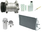 AC Compressor Kit Replacement with Condenser for Nissan Navara (2005-2015)