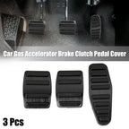 3 Pcs Gas Accelerator Brake Clutch Pedal Cover for Suzuki Jimny (2018–2023)