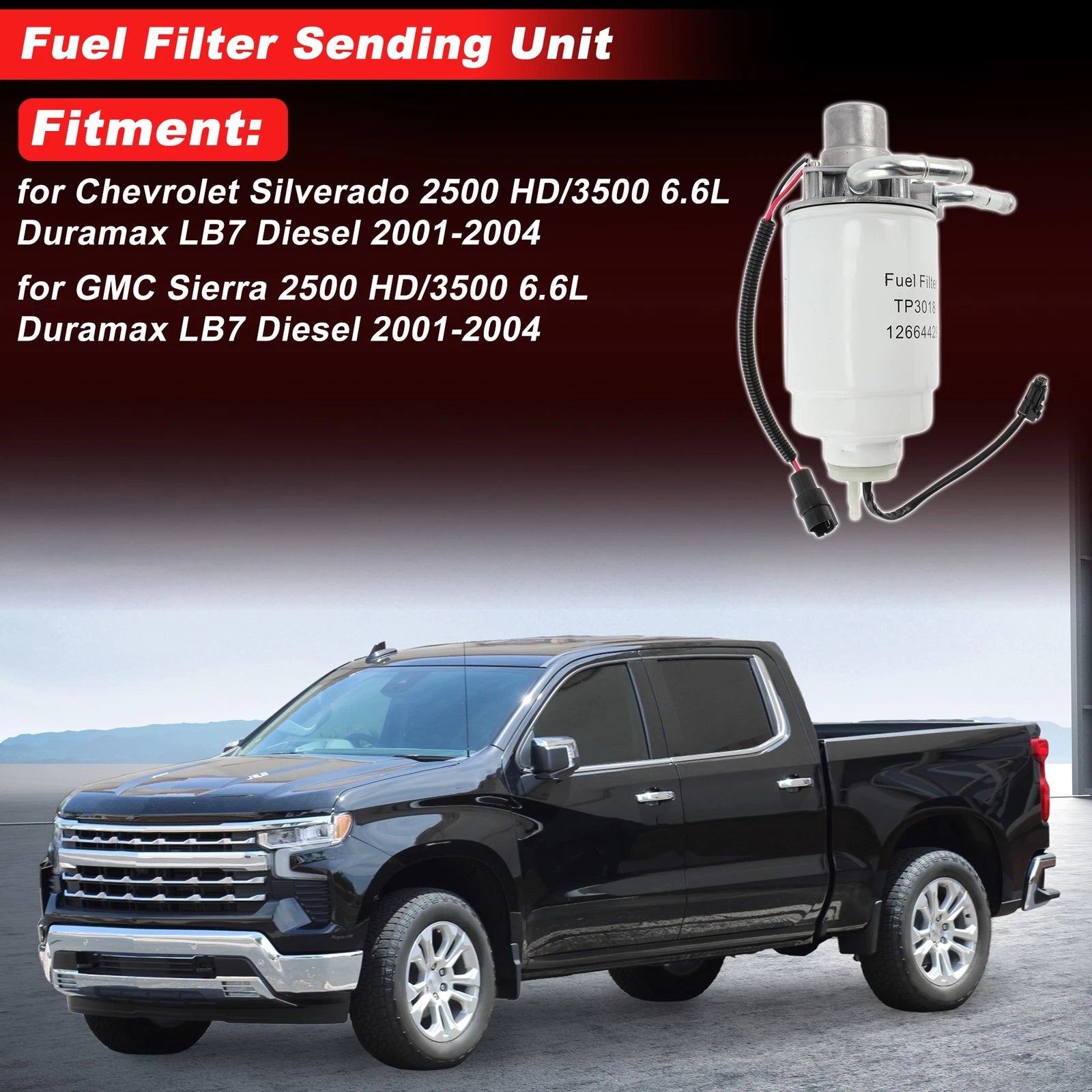 Fuel Filter Assembly for Chevrolet Silverado 2500 (2001–2004) 97780061