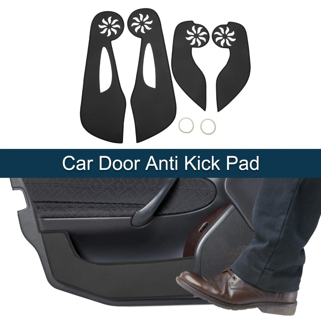 Car Door Anti Kick Pad Sticker Protector for Honda Fit (2008-2013) Black 1 Set