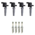 Set of 4 Ignition Coils & NGK Iridium Spark Plugs for Ford Fusion MKZ (2006–2012)