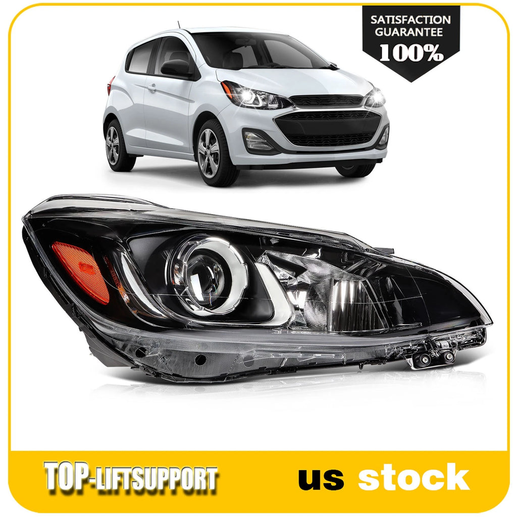 Right Side Headlight Assembly with Projector for Chevy Spark (2019–2022)