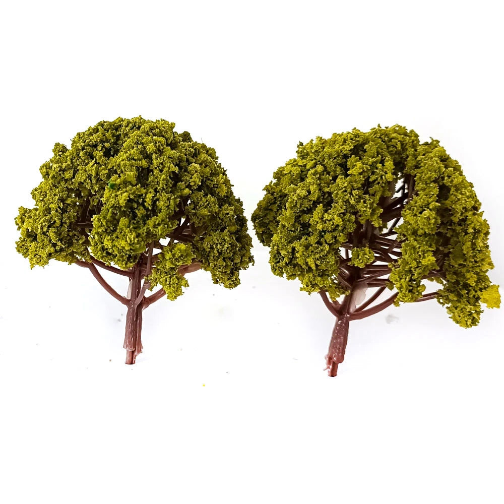 8cm Model Trees for Railroad Train Diorama Landscape Scenery