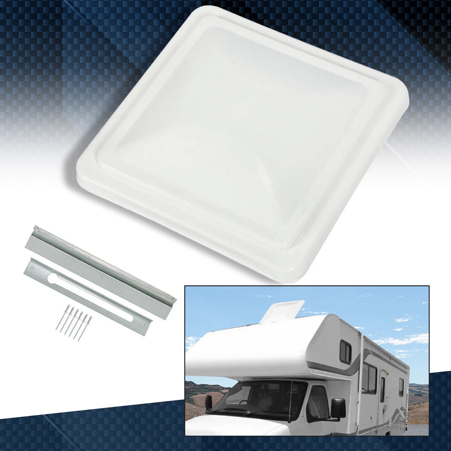 Roof Vent Lid Cover for RV Camper Trailer (14" x 14")