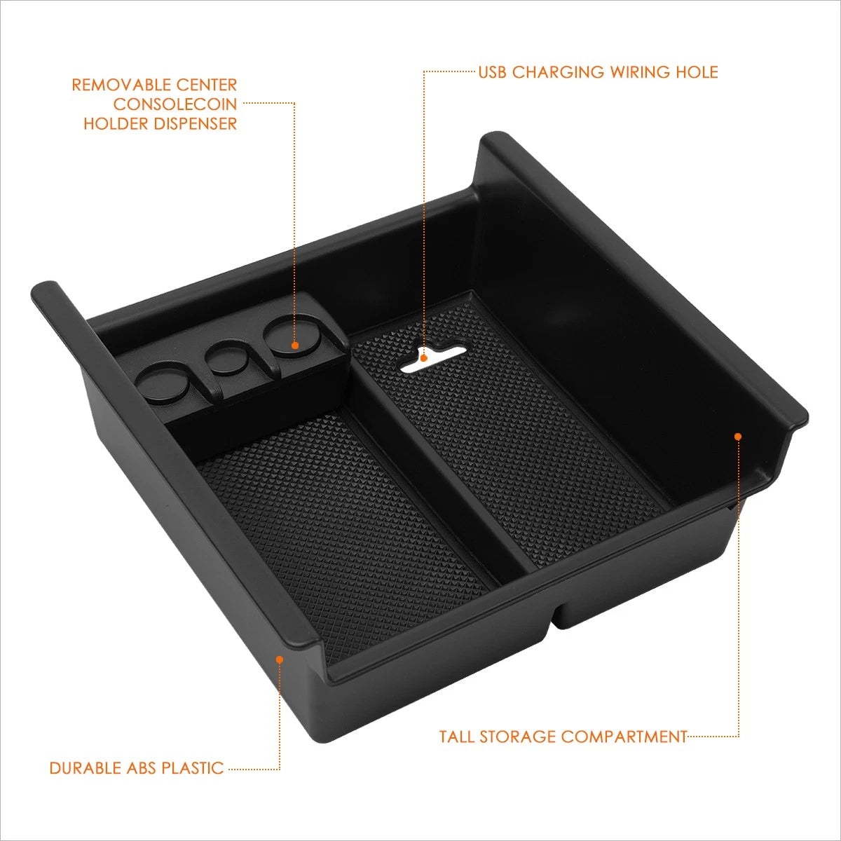 ABS Center Console Storage Box for Toyota 4Runner (2010–2018)