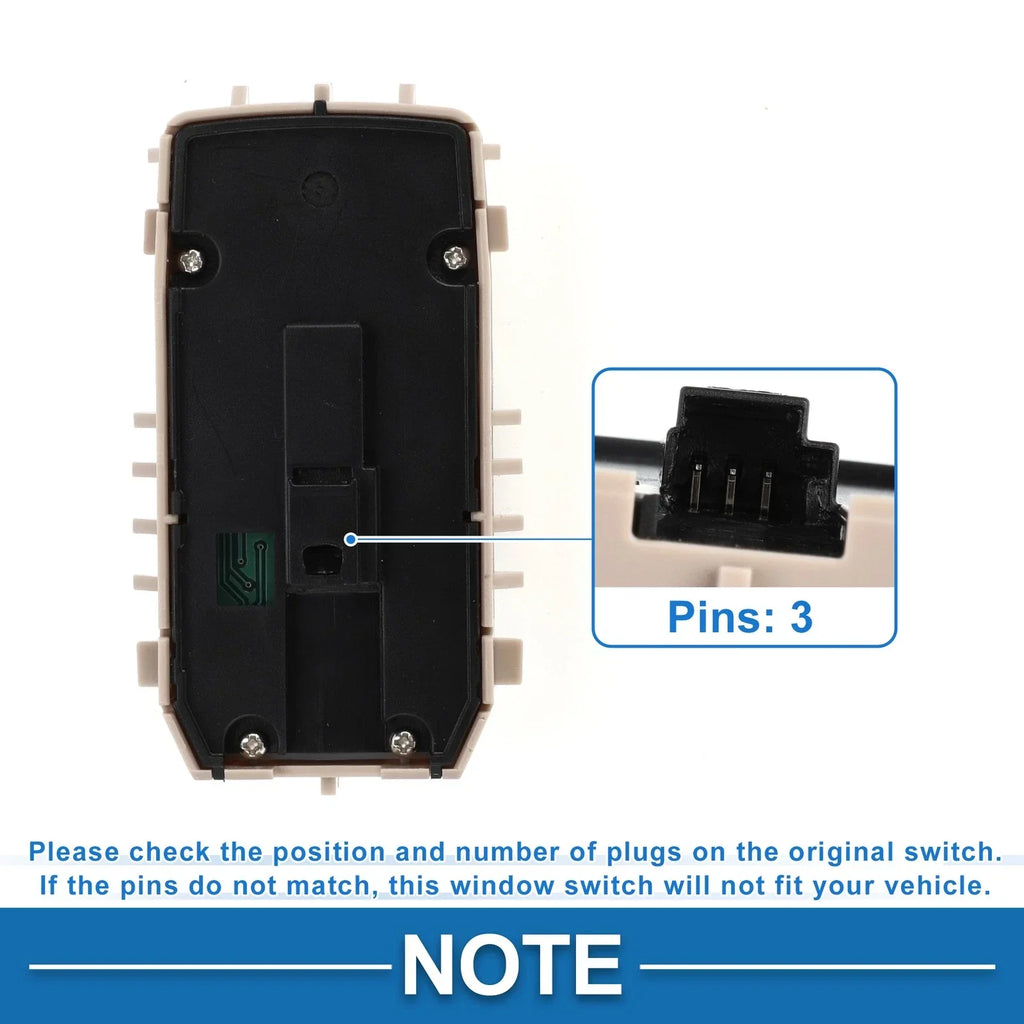 Front Driver Side Power Window Switch for Mercedes-Benz S550 (2007-2018)