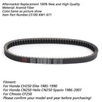 Drive Belt 23100-KM1-671 for Honda CH250 Elite CN250 Helix Spazio (–)