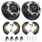 2X Rear Brake Drums w/Shoes Bolts Kit for Kawasaki Mule SX KAF400 (2017–2024)