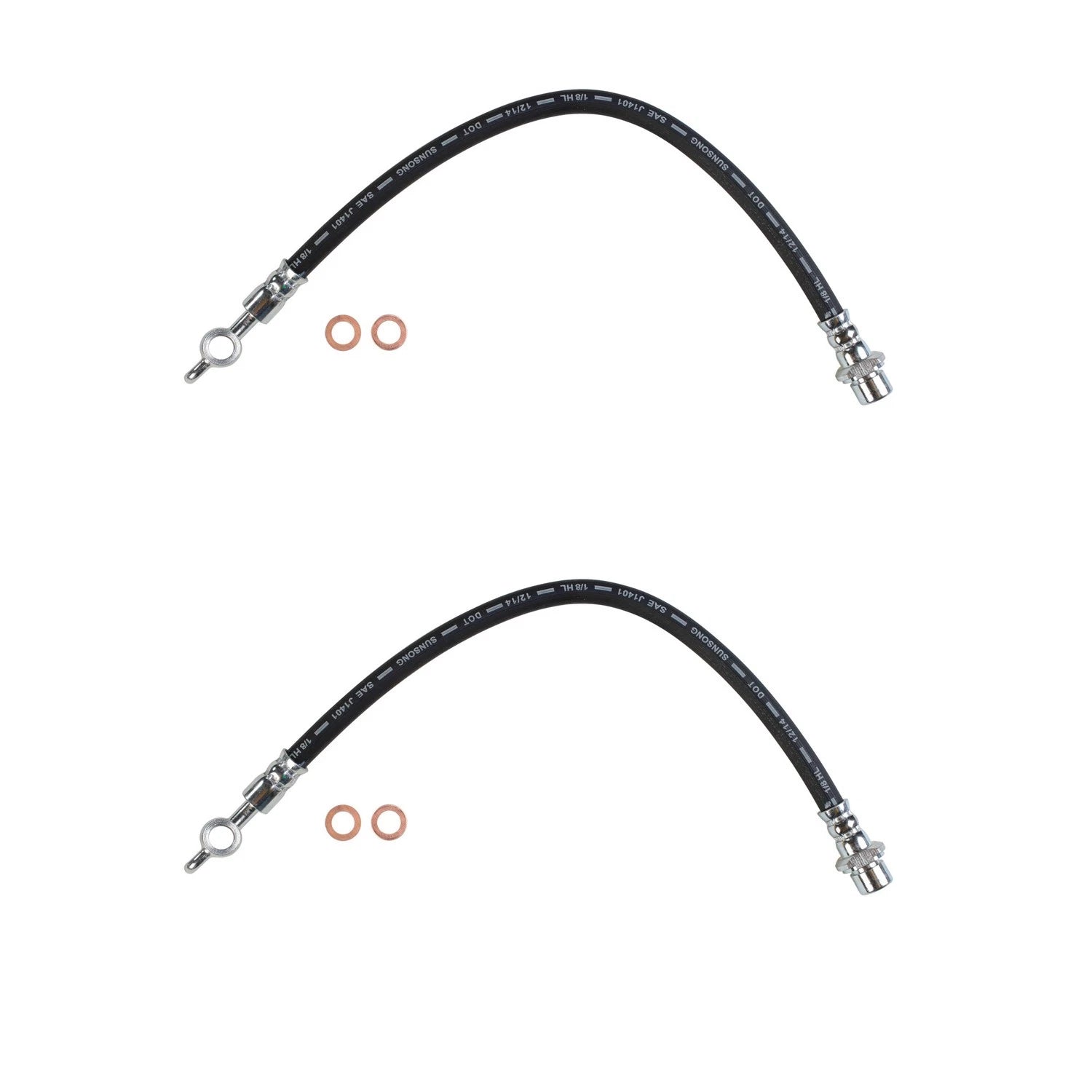 Set of 2 Rear Brake Hydraulic Hoses for Lexus IS250 IS350 (2006–2015)