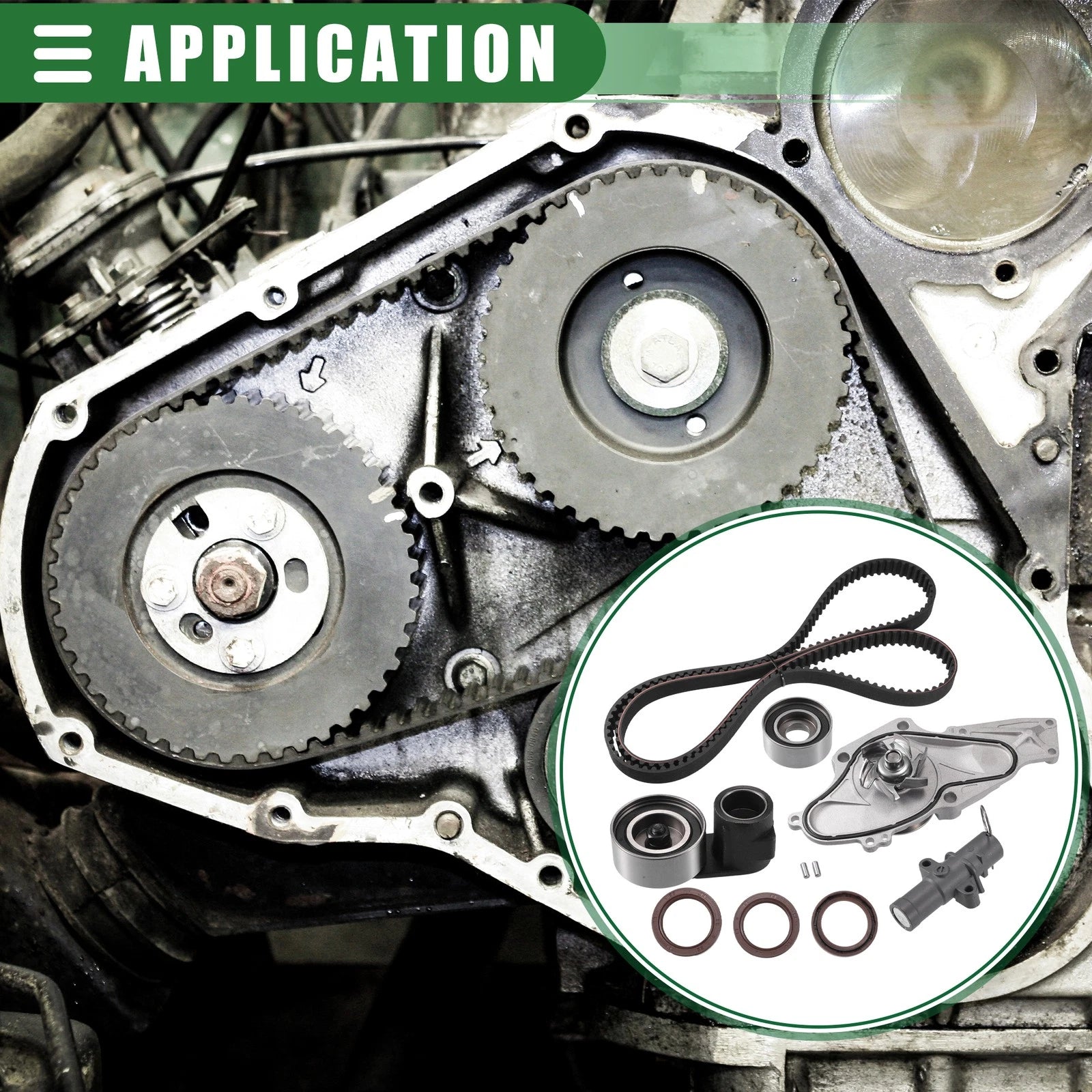 Set of 1 Timing Belt with Water Pump for Honda Accord (2003–2017)