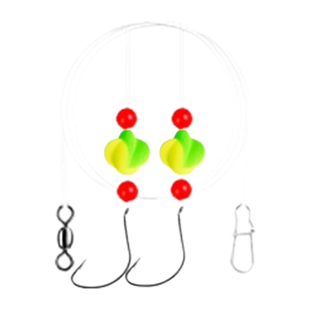 EVA Enhanced Pompano Rig for Fishing (Dual Floats, Stable Sinker)