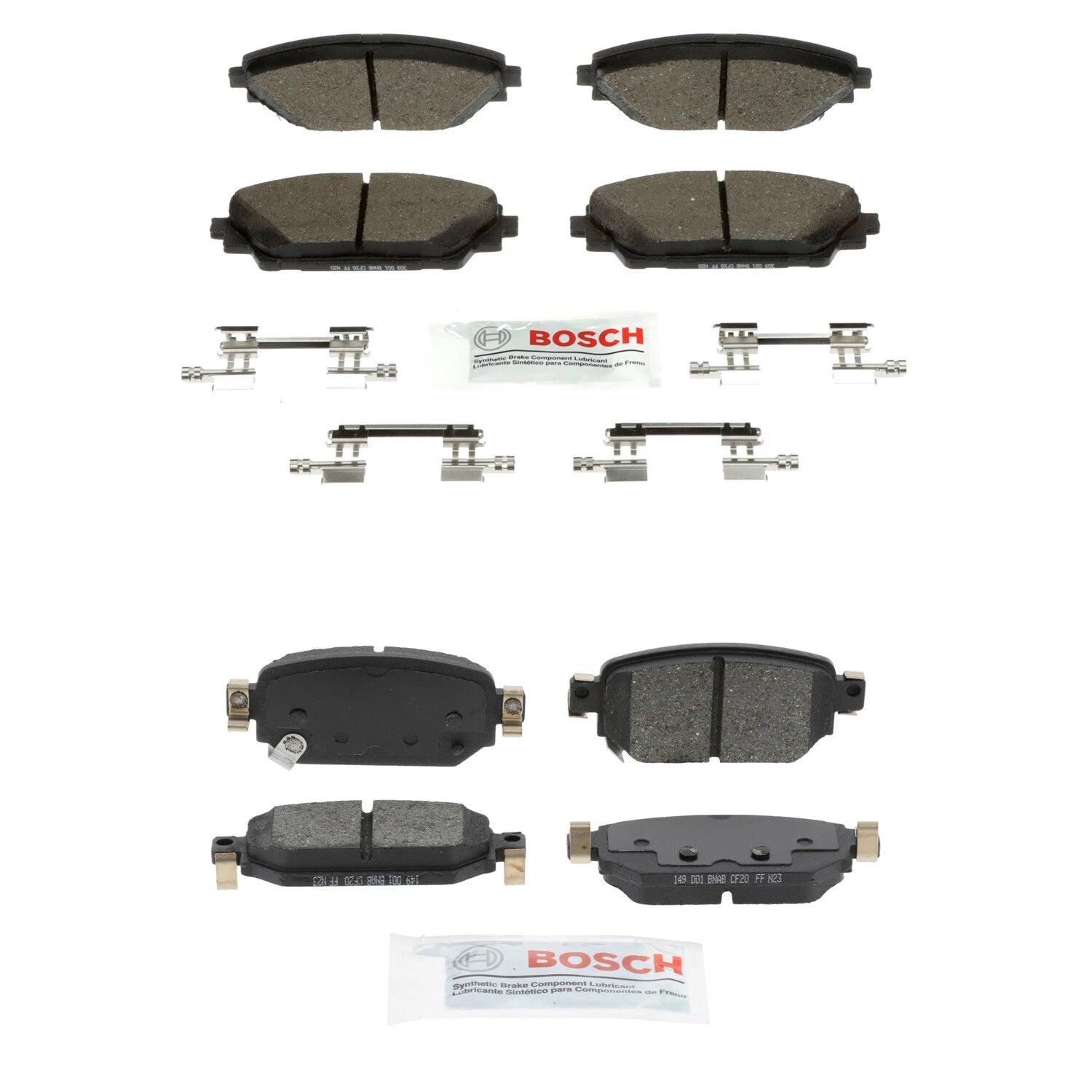 Bosch Blue Ceramic Disc Brake Pad Kit for Mazda 3, 3 Sport, CX-3 (2014–2023)