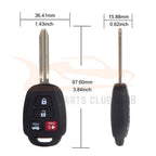 Keyless Entry Remote Fob for Toyota Camry Corolla (2014–2019)