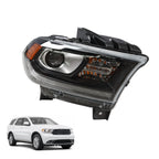 Headlight for Dodge Durango (2016–2020) Right Passenger Black HID LED DRL