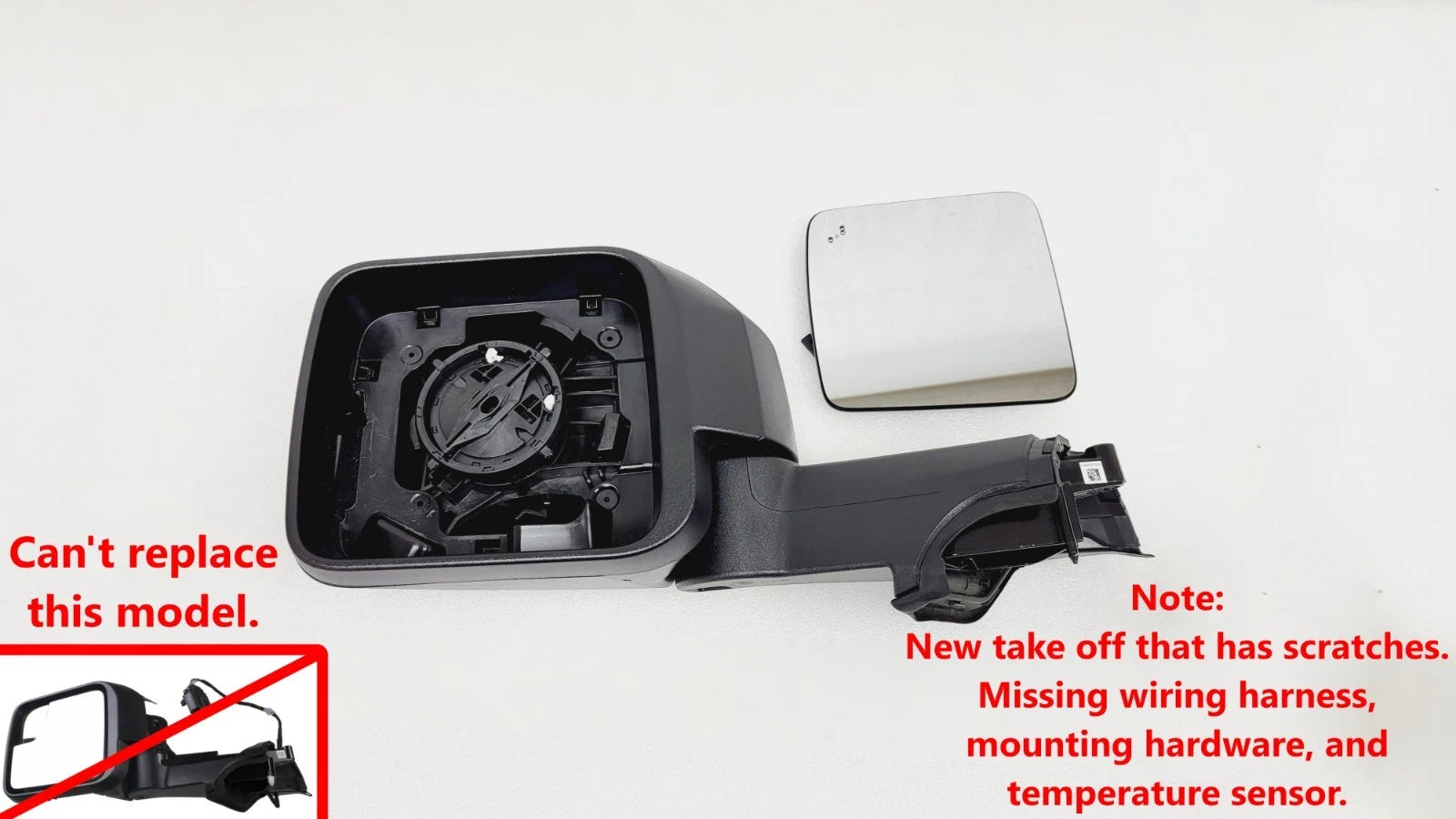 Driver Mirror Assembly for Ford Bronco (2021–2025) w/Blind Spot
